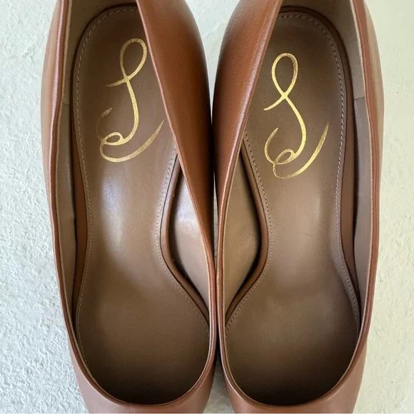 Sam Edelman Vienna Pointed Toe Heel – Saddle Leather – 8.5 Wide - Picture 7 of 9